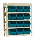 Estante de aço com gavetas